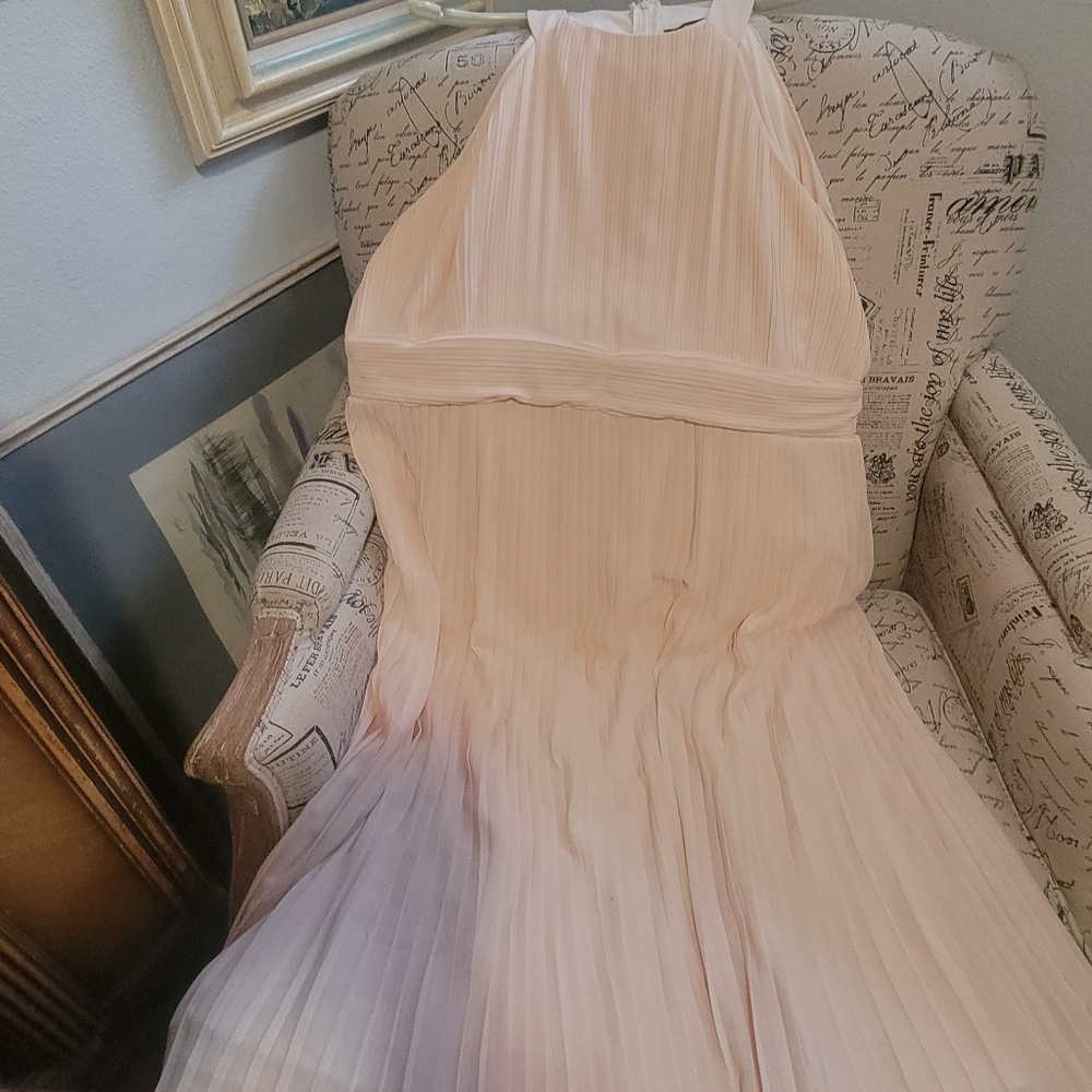 Elegant Pleated Halter Dress TFNC LONDON